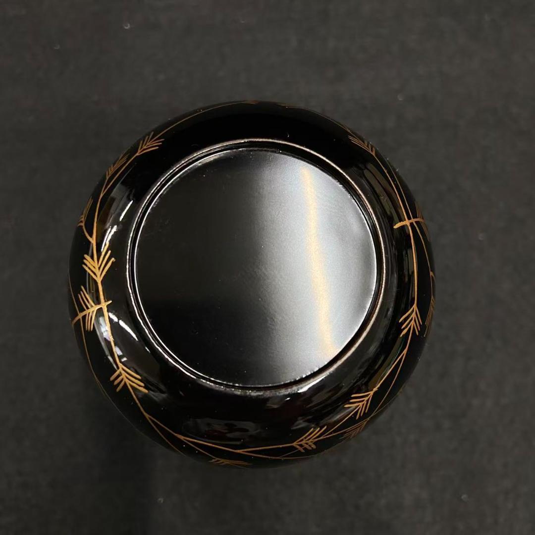 茶道具 伝統工芸士 桂寛 作 中棗 芽張柳蒔絵　共箱入
