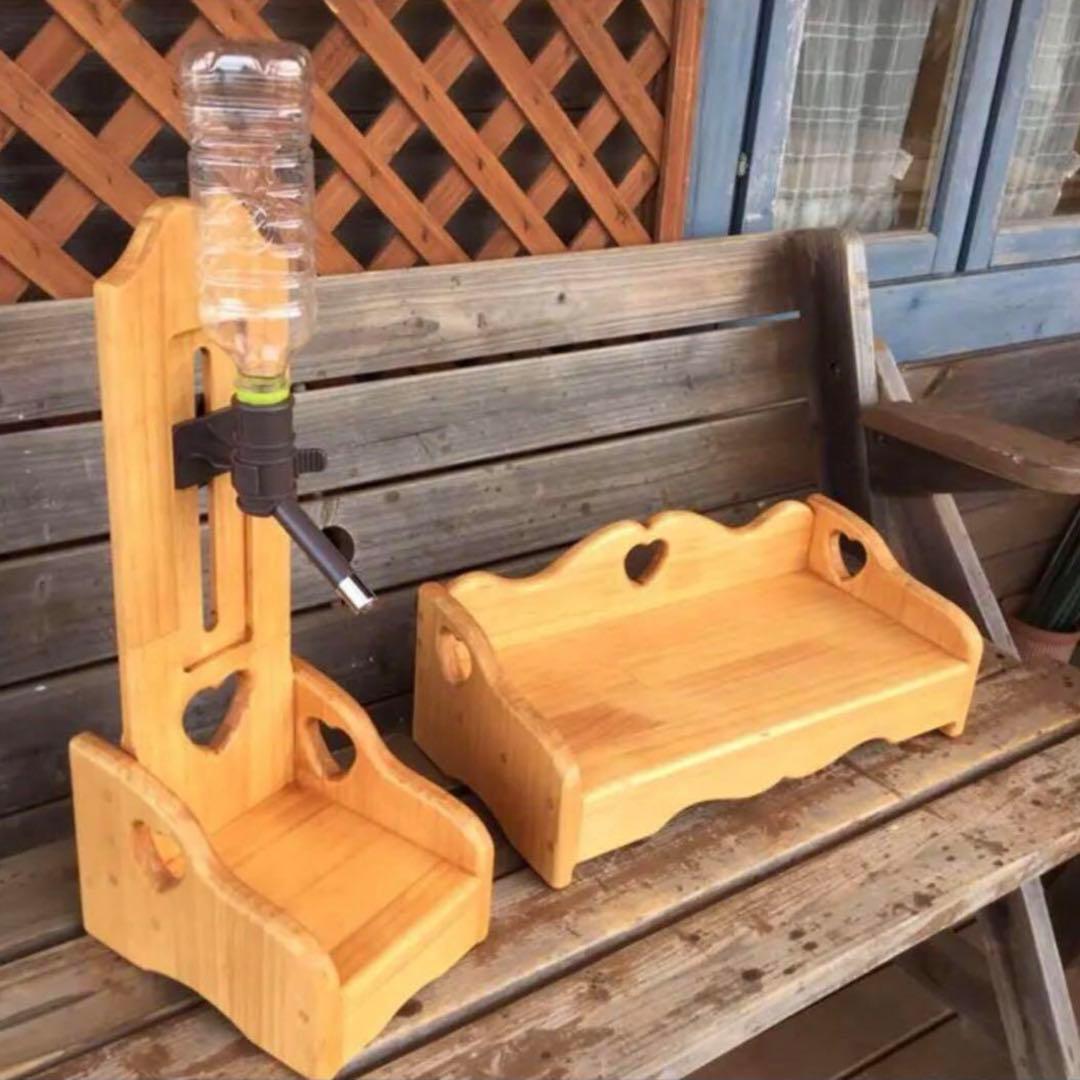 アメリカンカントリー家具　カントリーハート　ハート　水飲みスタンド
