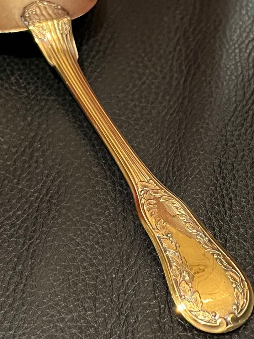 ピュイフォルカ　純銀950製 ヴェルメイユ　純金張　大サーバー