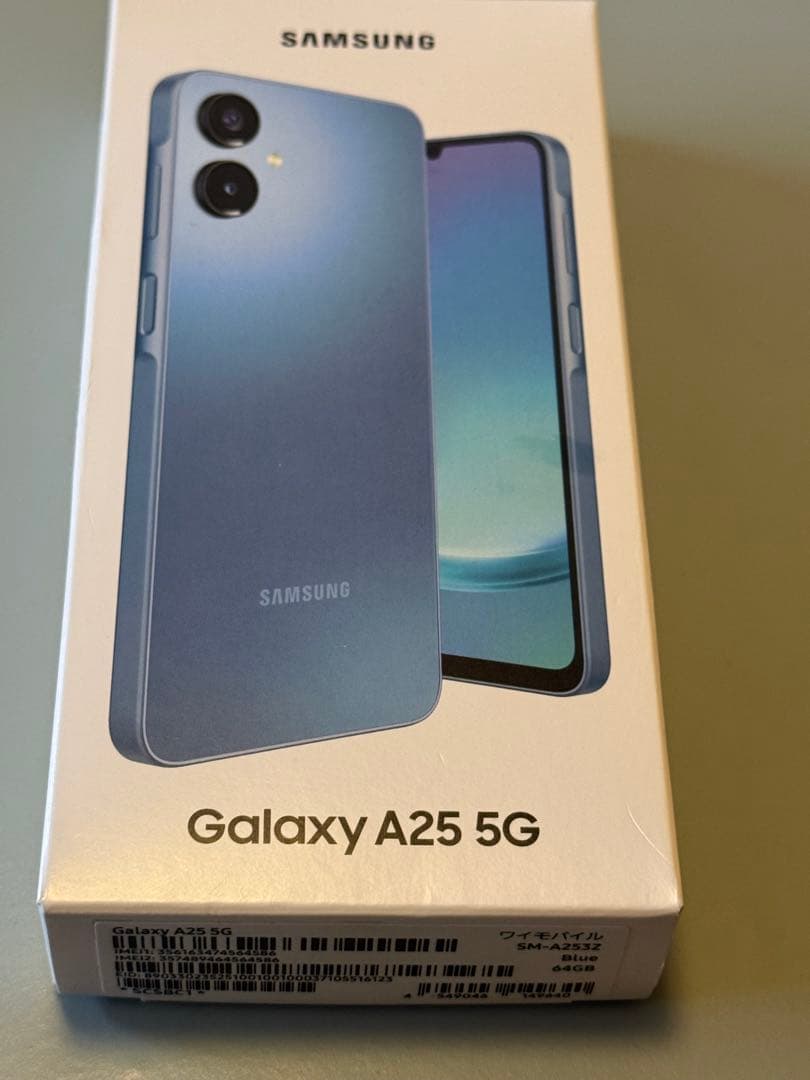 Samsung GALAXYA25 ブルー　USIMフリー