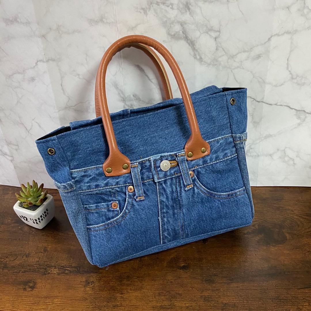 No.16 デニムリメイク【デニムバッグ】トートバッグ ハンドメイド