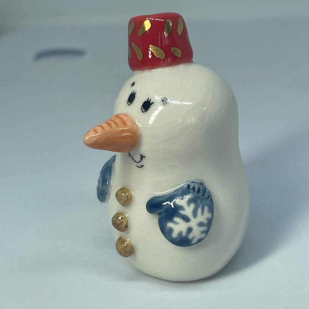 【陶芸家】うえのえみ や雪だるまちび人形 サイン入り　フィギュア