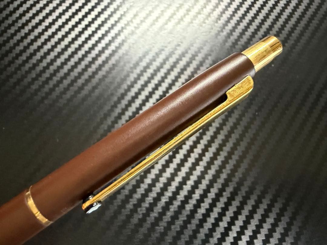 美品 モンブラン ノブレススリムライン ブラウン ボールペン