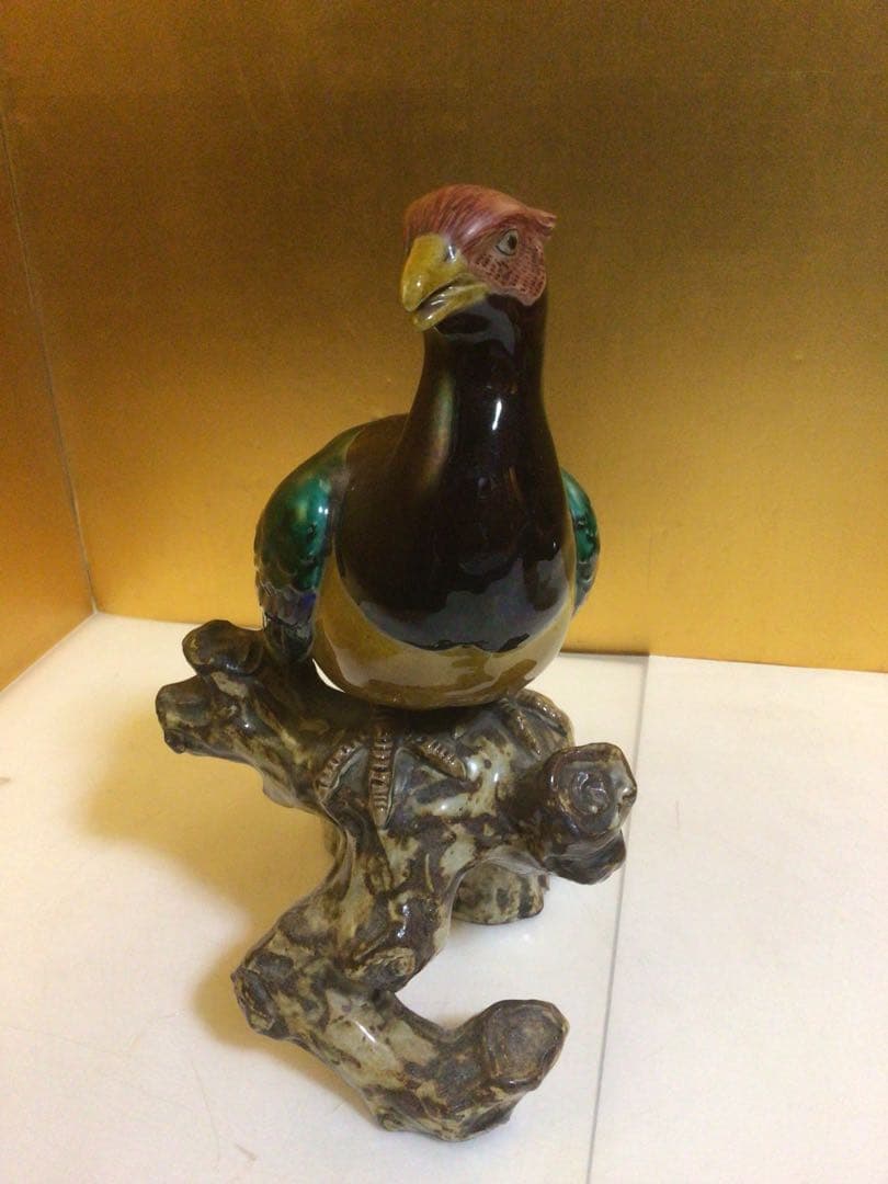 九谷焼 鳥 置物 箱無し