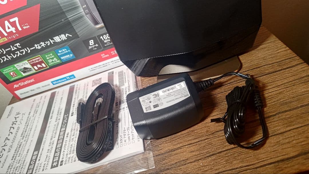 ジャンク品】BUFFALO WSR-6000AX8P-MB 無線LANルーター