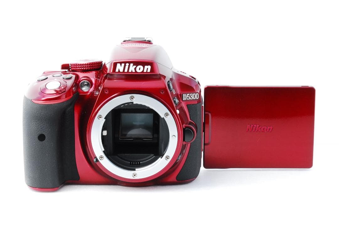 ❣️美品 ショット数 859回❣️ Nikon D5300 レッド ダブルレンズ