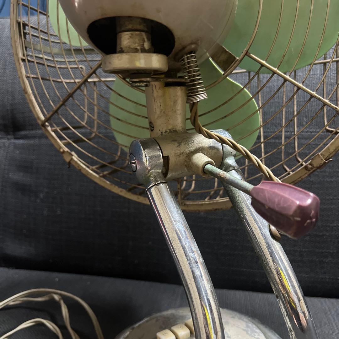 【動作確認済】昭和レトロ 三菱 扇風機 DM-12LC