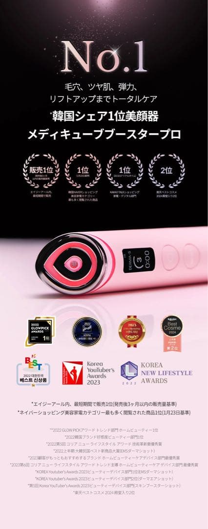 期間限定値下げ！メディキューブAGE-R Booster Pro 美顔器