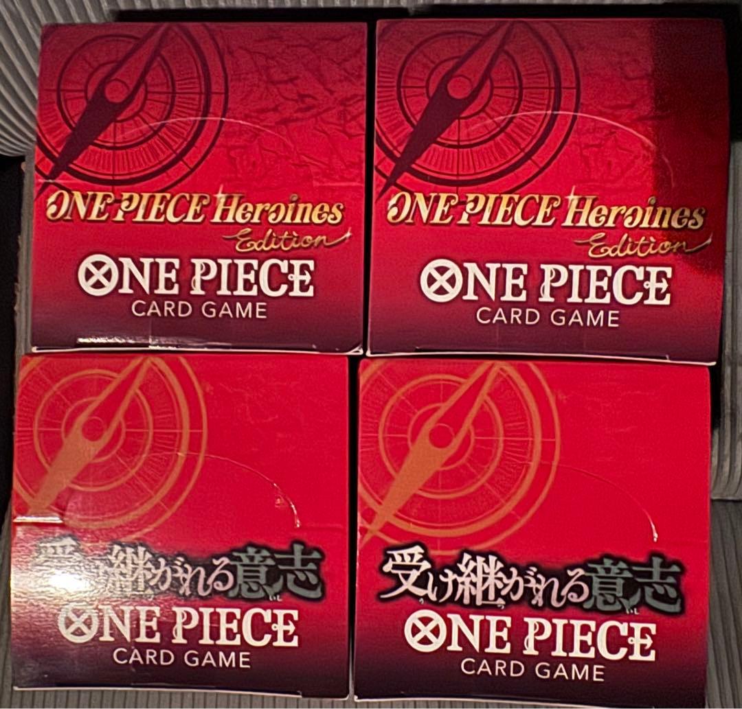 ワンピースカード計4BOX テープ付き 受け継がれる意志 ヒロインズエディション