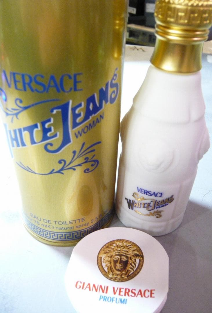 新品 VERSACE WHITE JEANS ベルサーチ ホワイト 75MLSP