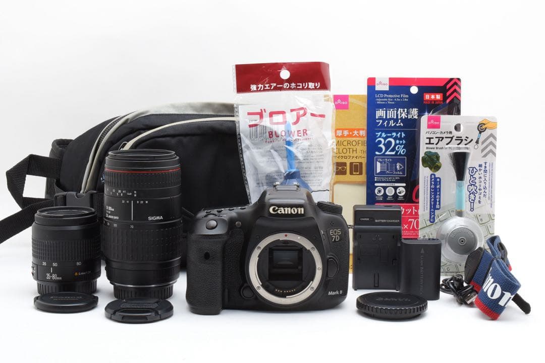デジタル一眼レフカメラCanon EOS 7D MarkⅡ標準&望遠レンズセット