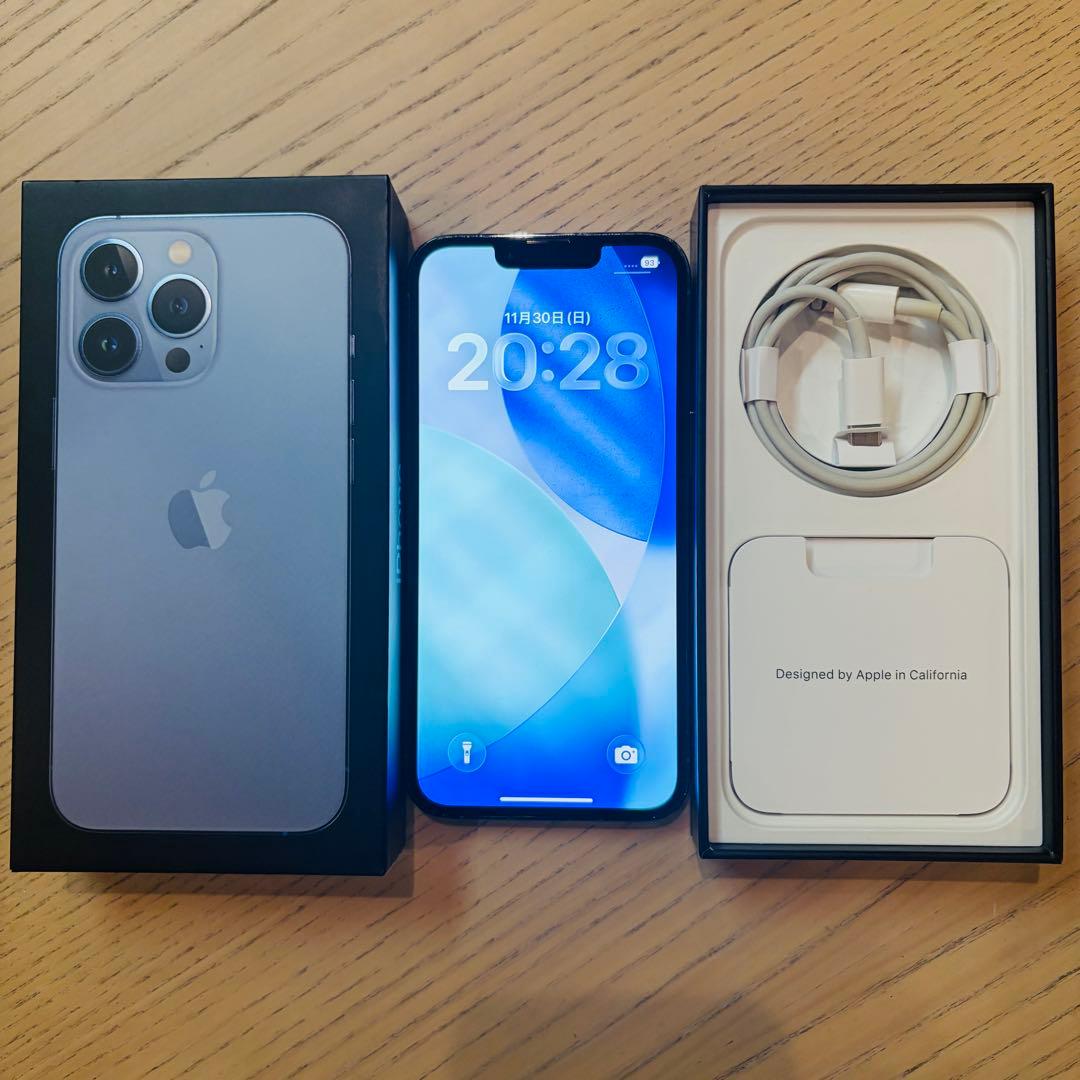 Apple iPhone 13 PRO 128GB シエラブルー 100%