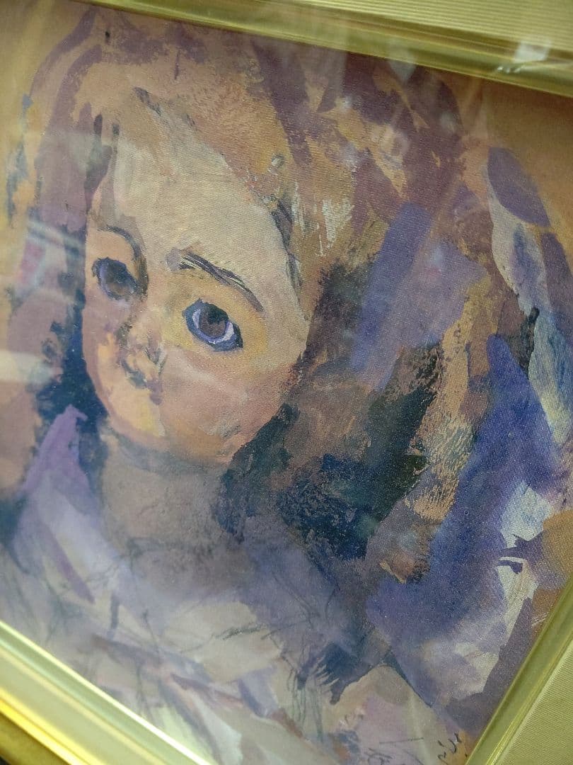 深澤省三 水彩画 ふらんす人形