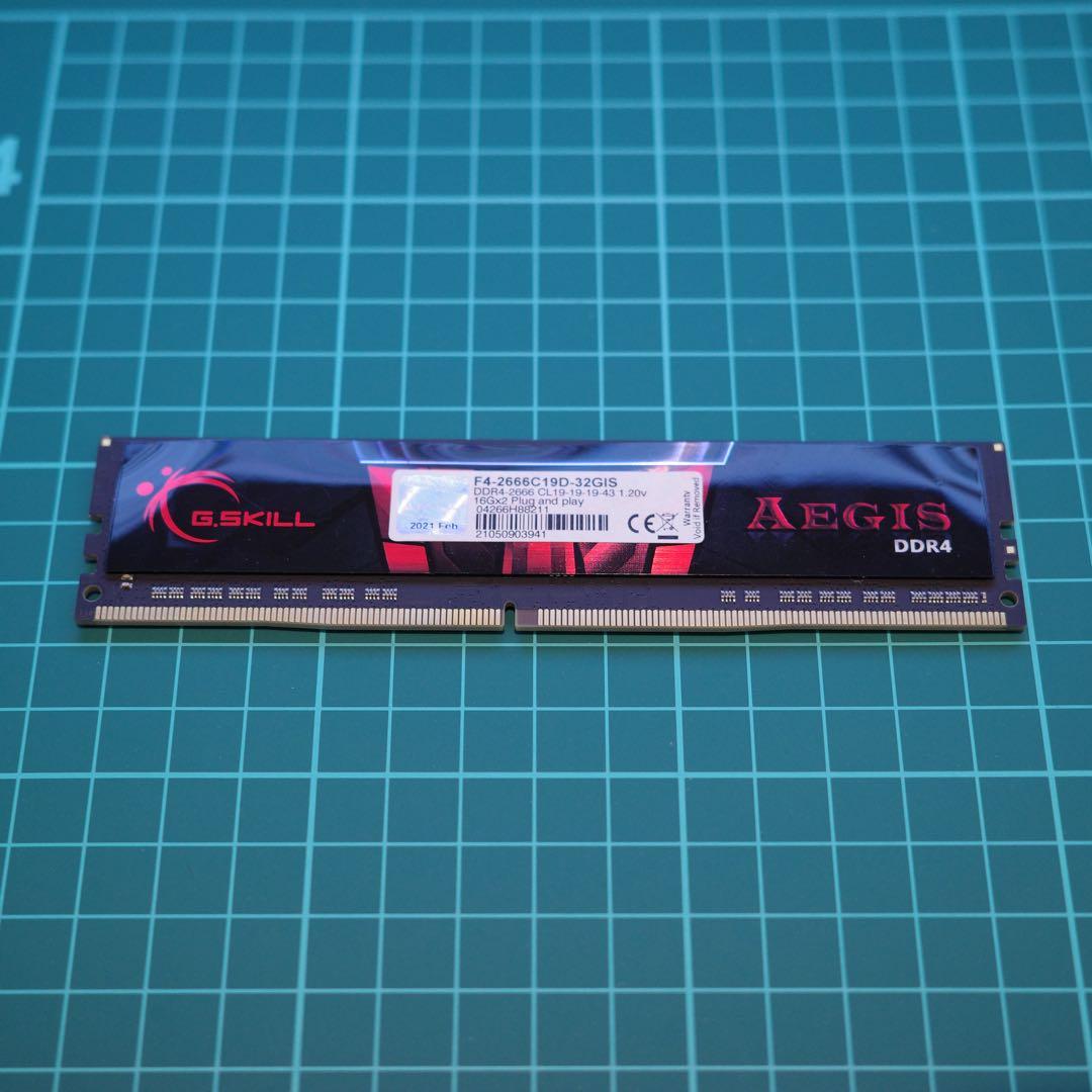 メモリー G.SKILL AEGIS DDR4 16GB 2666MHz