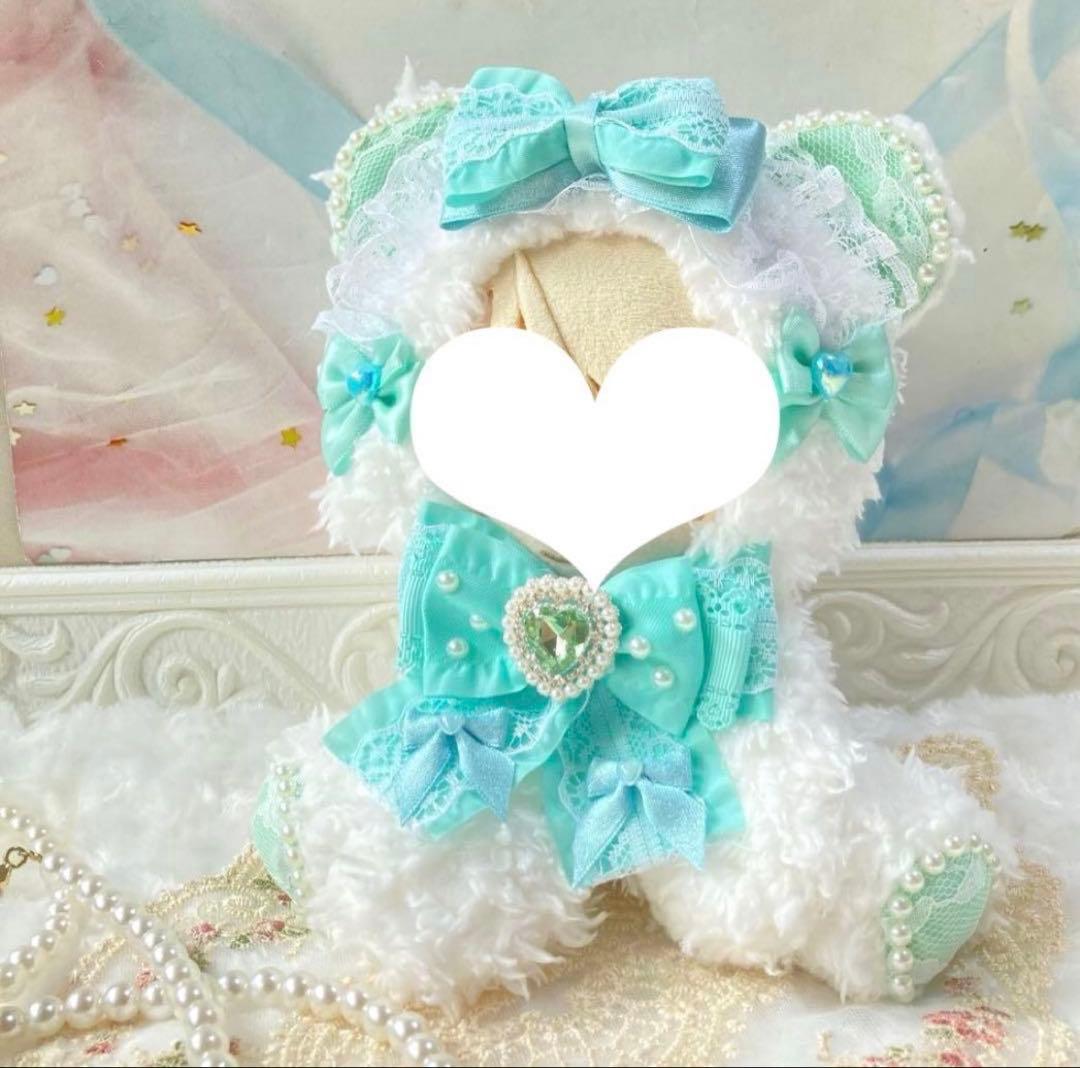 10〜14cm ハンドメイド おすわり着ぐるみ ねこ ぬい服 ぬいぐるみ