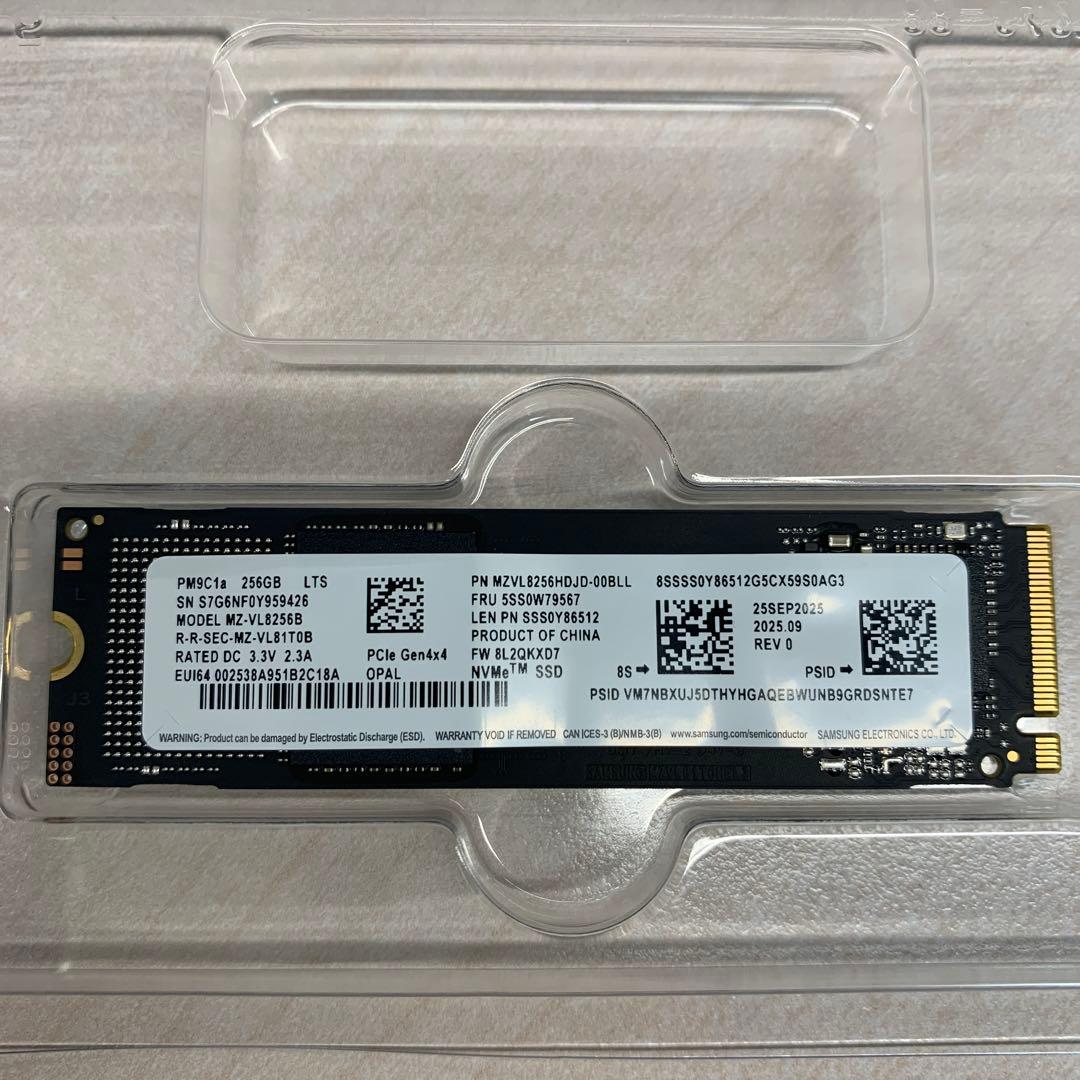 新品外し M.2SSD KIOXIA/SAMSUNG 10枚 256GB