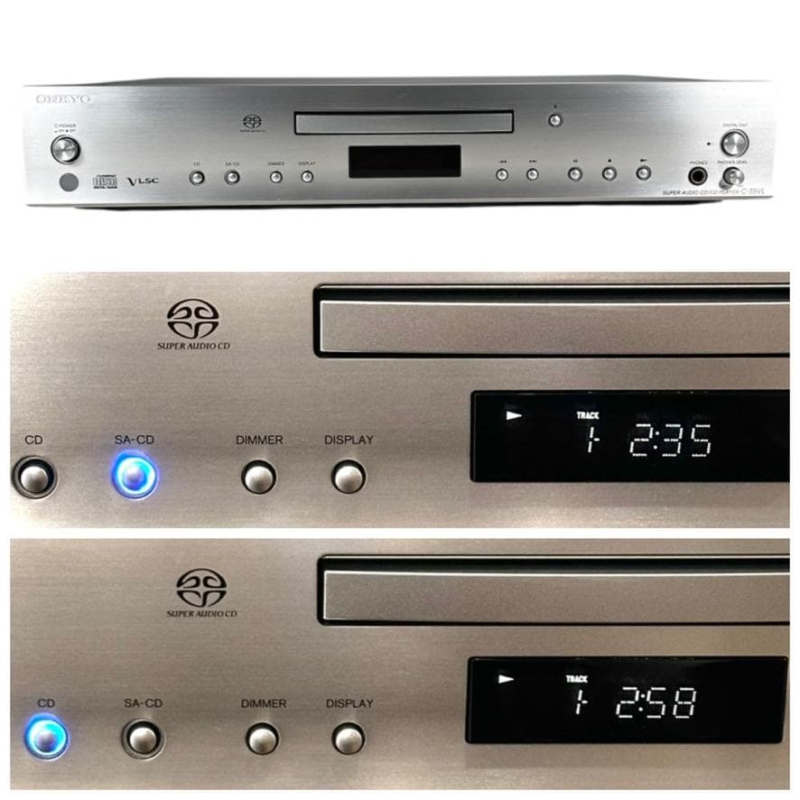 優良美品 ONKYO スーパーオーディオCD/CDプレーヤー C-S5VL(S)