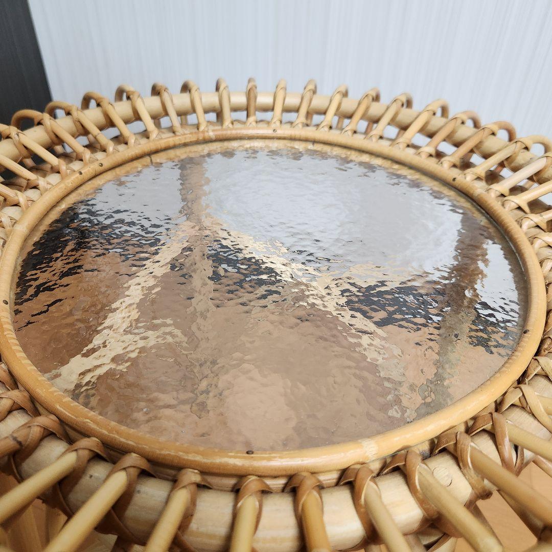 【新品5万】KIBIROI TORTA サイドテーブル ラタン家具