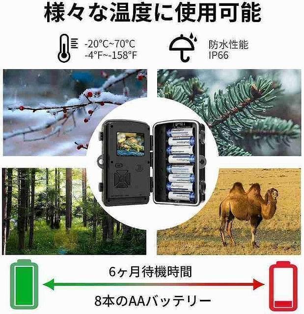 3台 防犯カメラ 上書録画  トレイルカメラ 32gb SD付日本語説明有(注