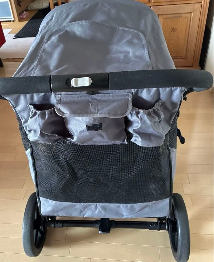 グレー ペットカート 折りたたみ式 4輪aileさん専用