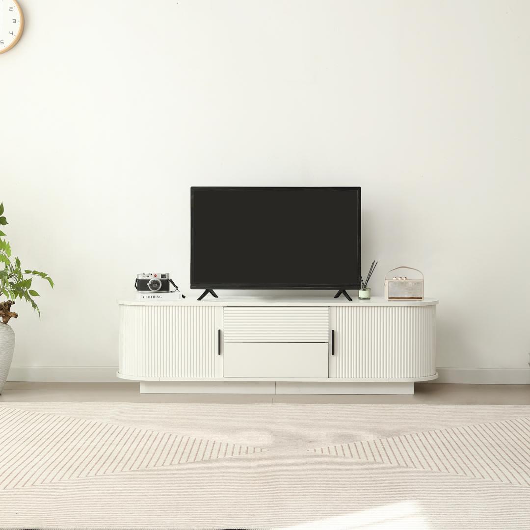 【幅120cm】テレビ台 ローボード 収納 木製 テレビボード ロータイプ 白色