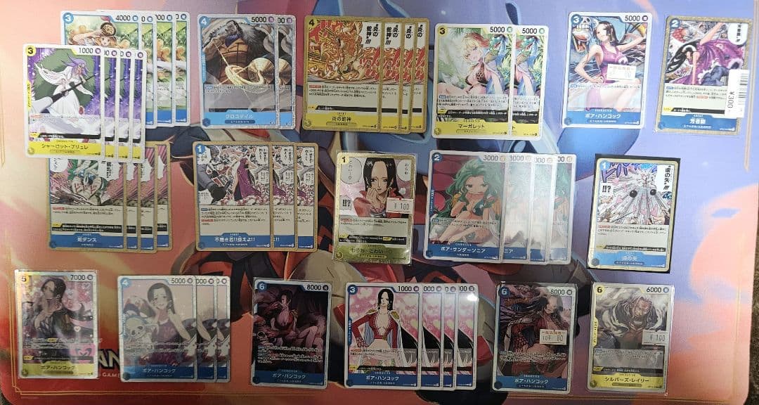 Z*r様 ワンピースカード 青黄ハンコック デッキ デッキパーツ セット