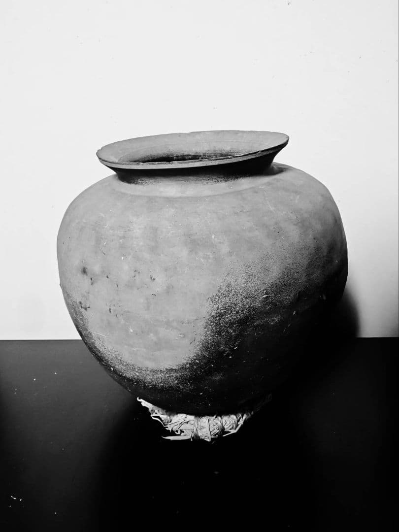 須恵器大壺　奈良〜平安時代　考古発掘品　古美術　花呼ぶ器　資料館級