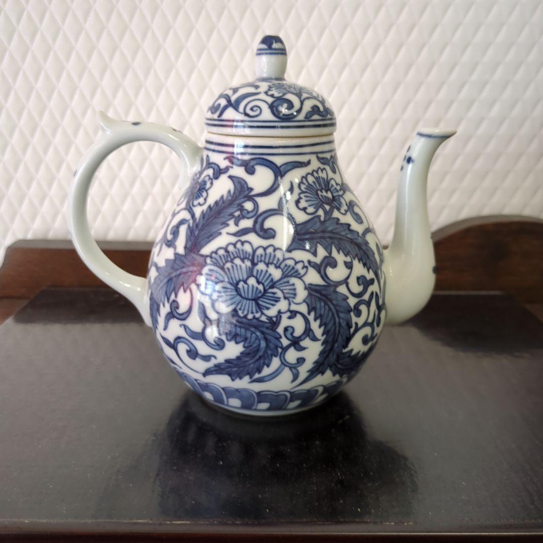 水注　平安清山　茶道具　茶道　陶器　お点前　煎茶　染め付け