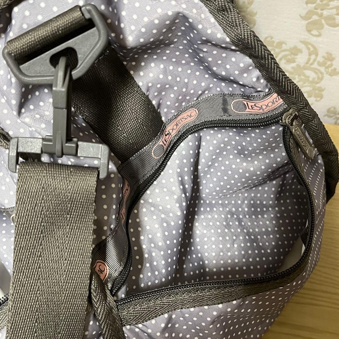 極美品☆LESPORTSACレスポートサック2wayボストンバッグ特大ドット柄