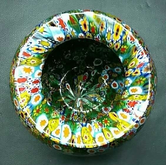 MURANO 25.5㎝ ムラノ ミルフィオリ 花瓶 オブジェ ヴェネチアン