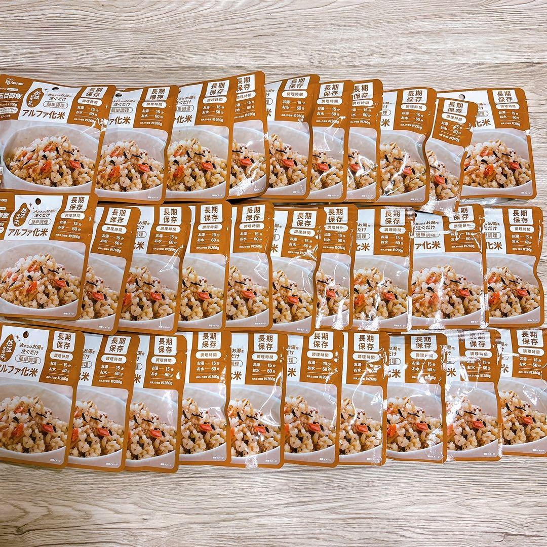 非常食 長期保存 アルファ化米 100g 五目ごはん30食 アイリスフーズ 国産
