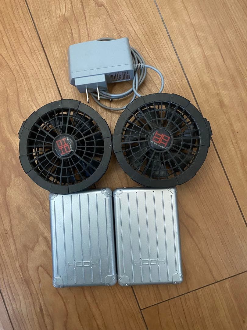 HOOHバッテリー15v2個、ファンセット