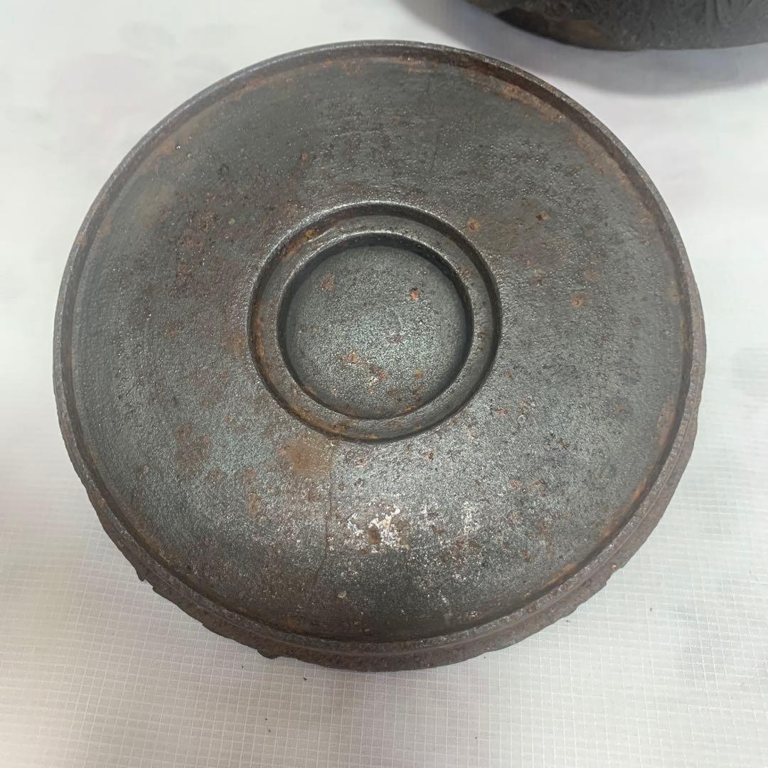 専用　鉄瓶　特大　蘭紋　時代物　煎茶道具　茶道具