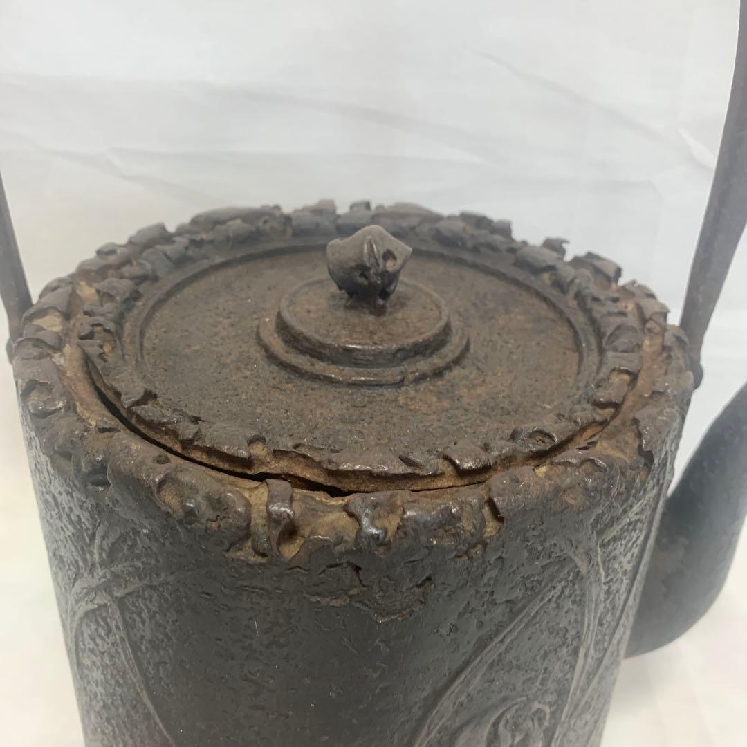 専用　鉄瓶　特大　蘭紋　時代物　煎茶道具　茶道具