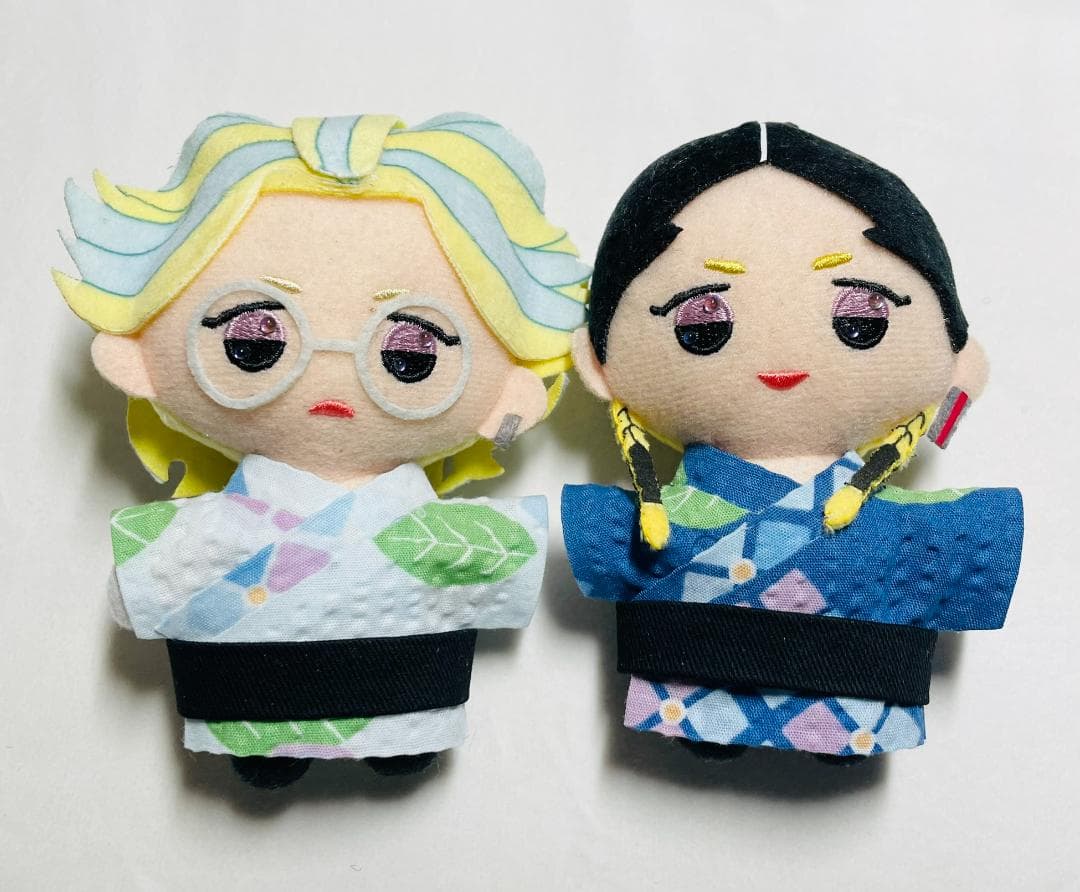ぬい服：あじさい模様の浴衣(10cm・12cm・ちびぐるみ・にじぱぺ・ちみけも)