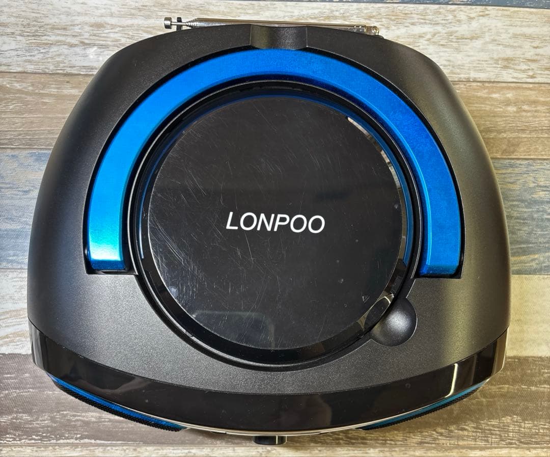 LONPOO ステレオ CDプレーヤー bluetooth対応 FMラジオ MP