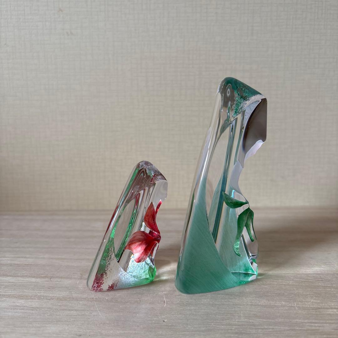 スウェーデン　マッツジョナサン　花　置物　オブジェ　アート