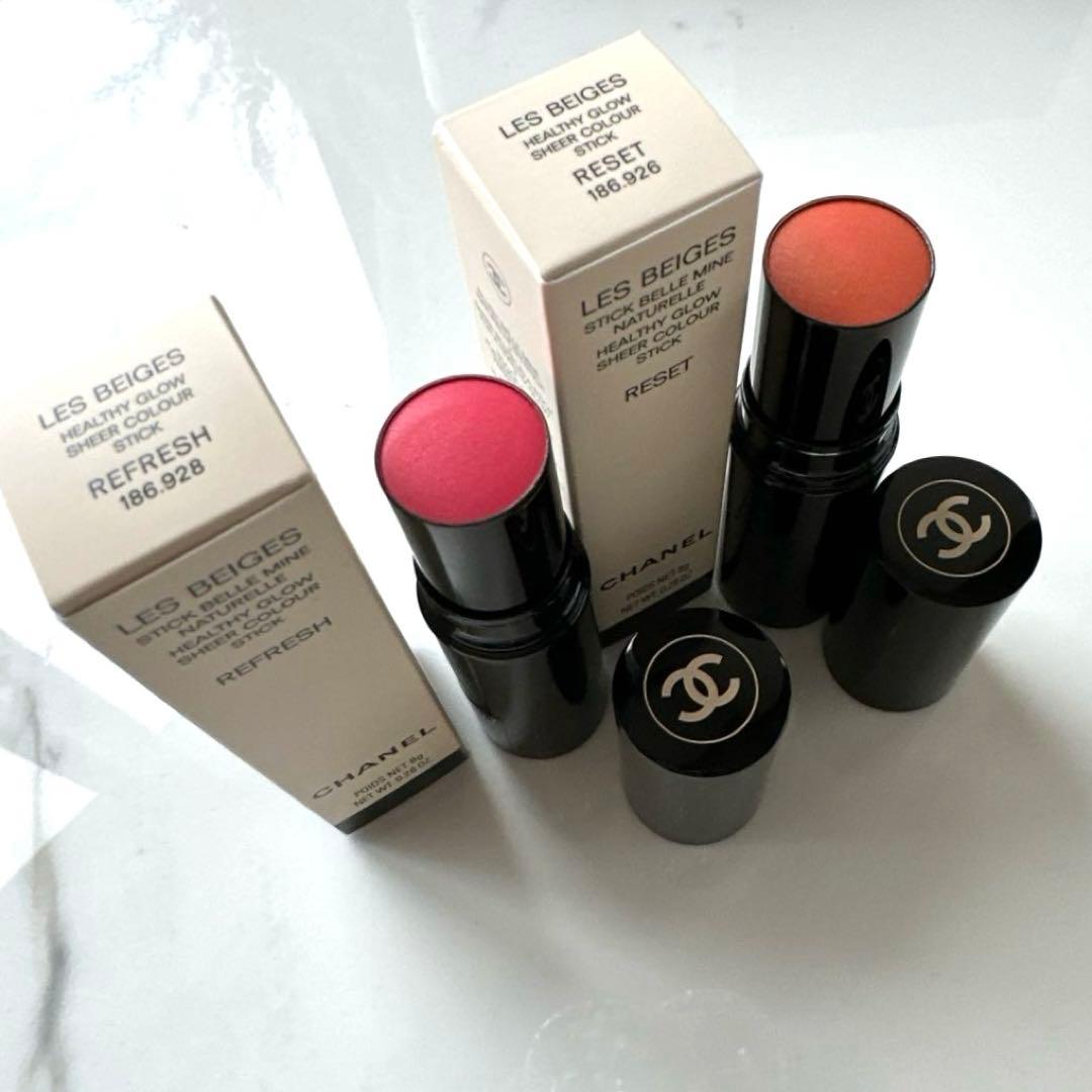 【新品未使用★2色セット】CHANEL クリームチーク シアーカラースティック