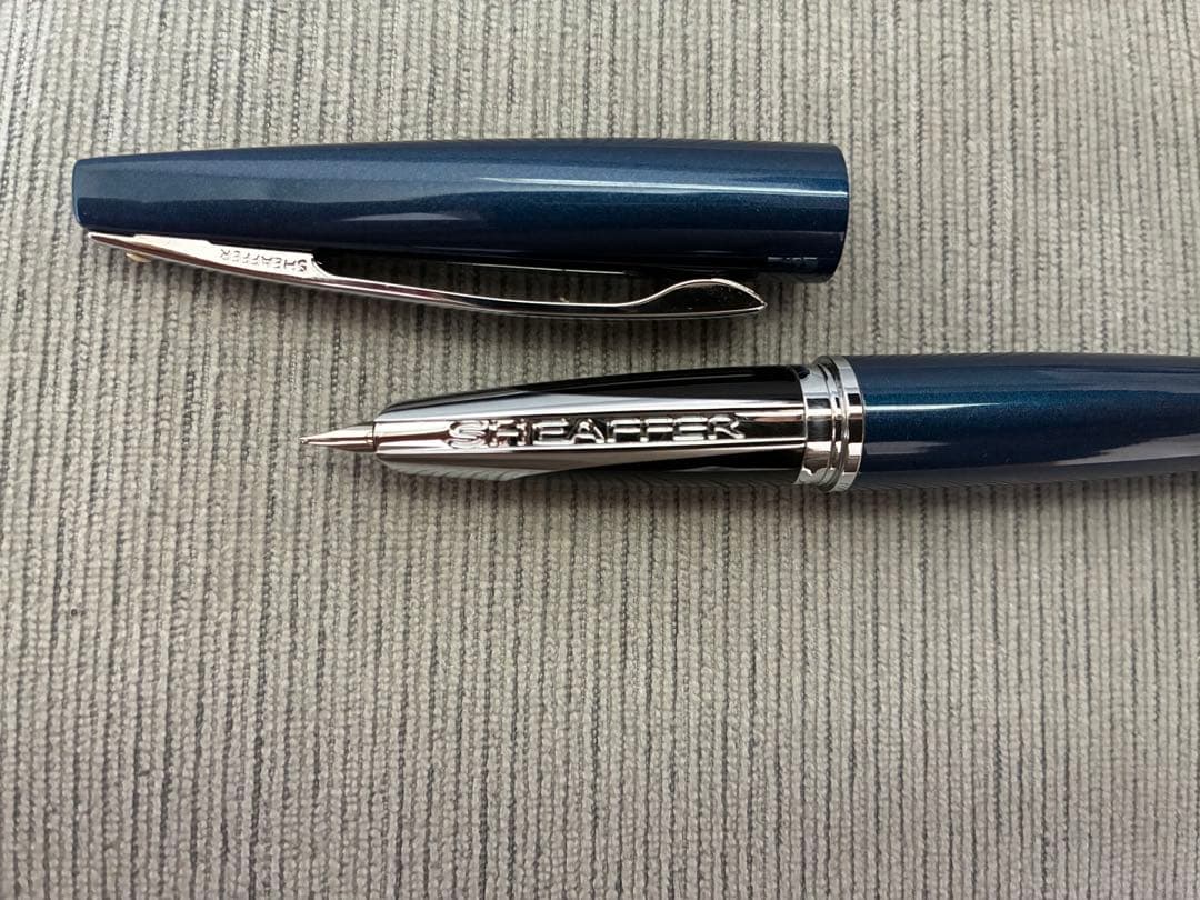 【新品】SHEAFFER ネイビー 万年筆 専用ケース付き
