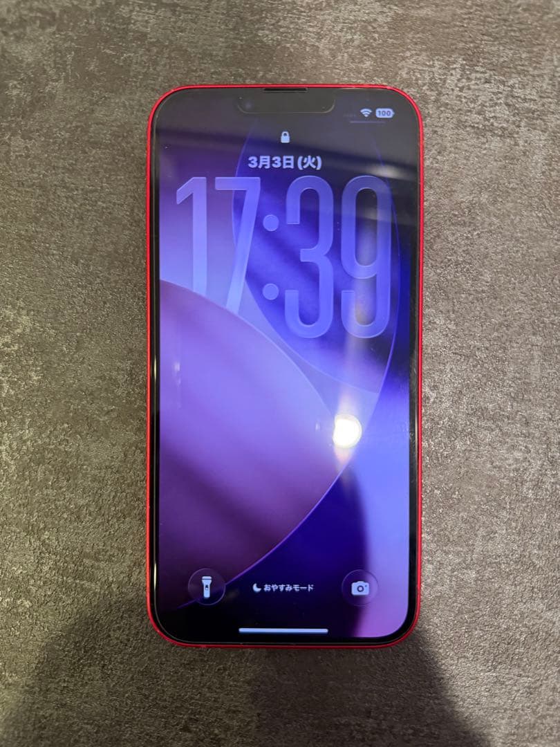 極美品Apple iPhone 14 (PRODUCT(RED)) 本体
