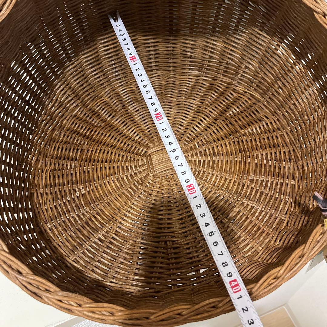 アソボラボ ペット用 ラタン ベッド ビーズクッション ナチュラルラウンドベッド
