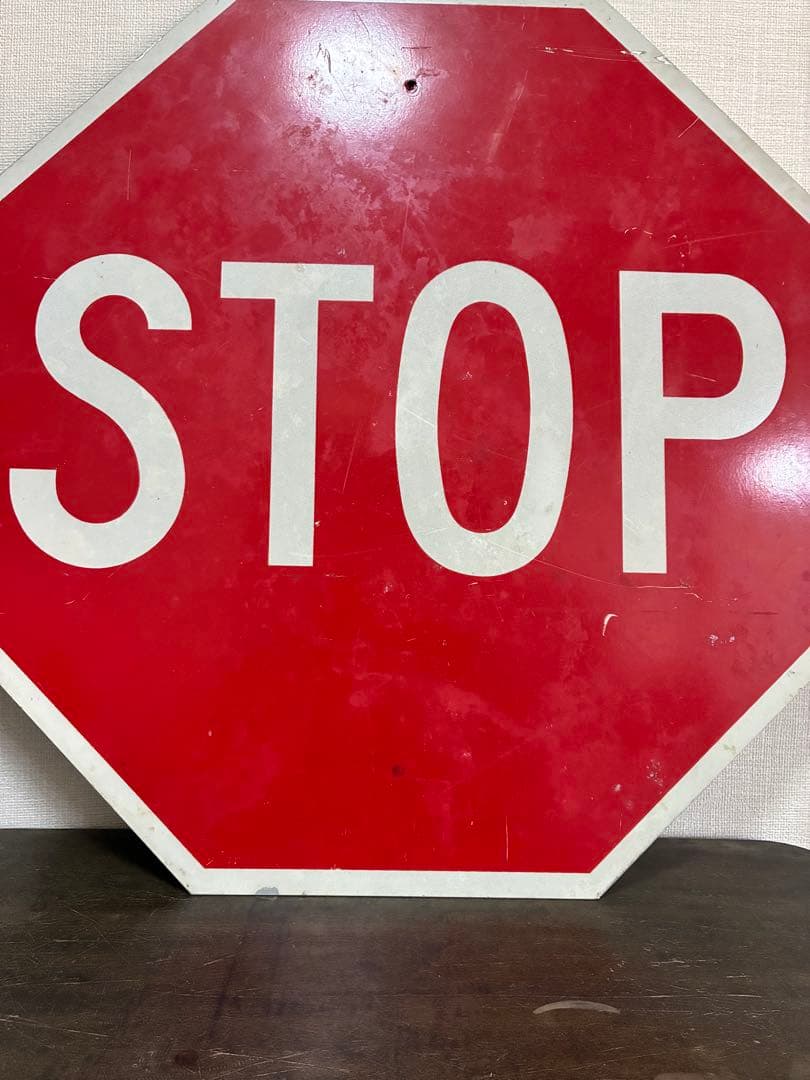 ヴィンテージ アメリカ USA STOP看板 標識 アンティーク