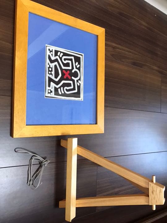 キースヘリング　ポップアート　ポスター　Keith Haring 額　スタンド付