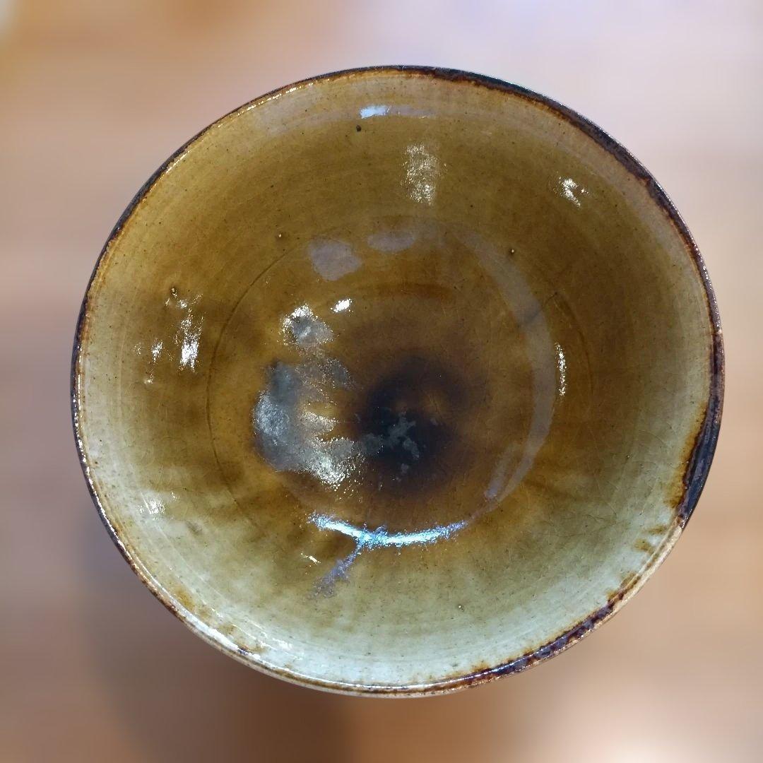 【未使用品】加藤敬也 黄灰釉 大鉢 共箱 栞付 直径19.5cm 盛鉢 作家物