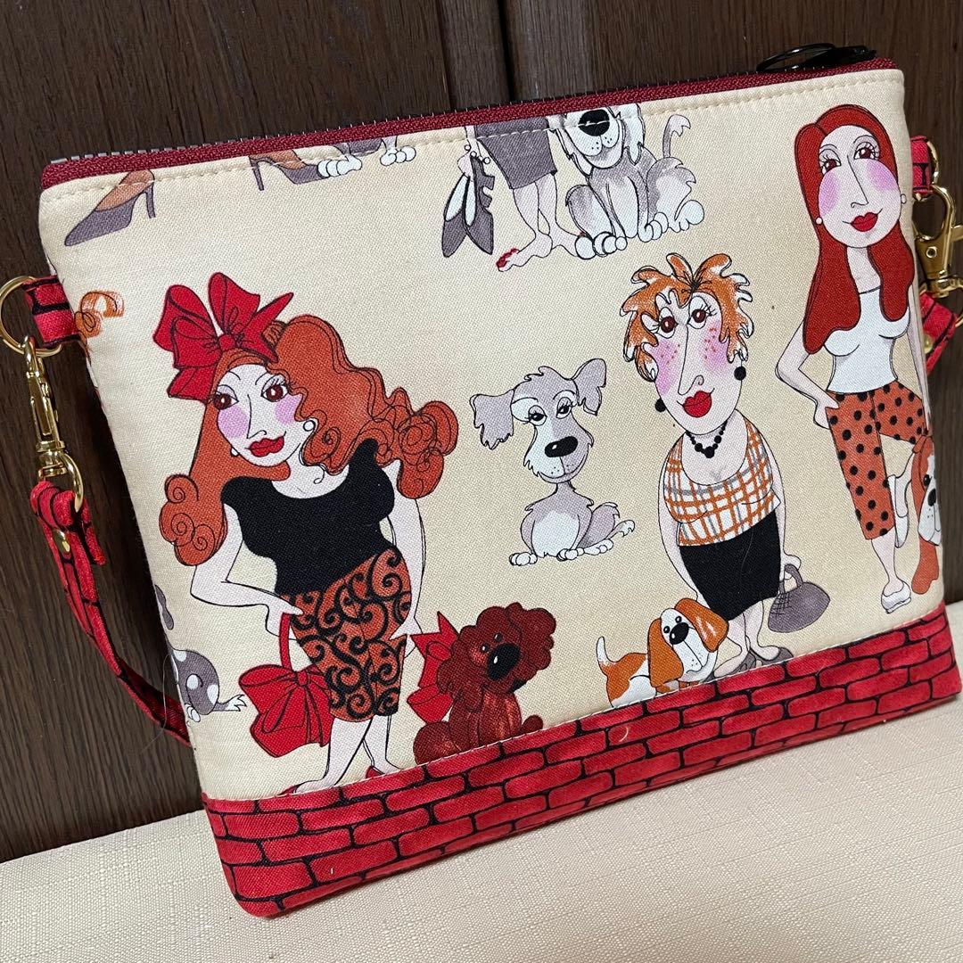 ♡20㎝ファスナーポーチ①♡ハンドメイド　ロラライハリス