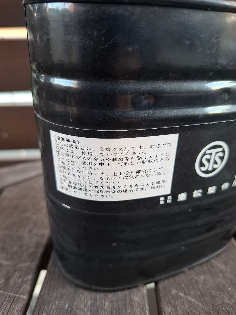 防毒マスク用吸収缶　重松製作所　昭和レトロ　当時物