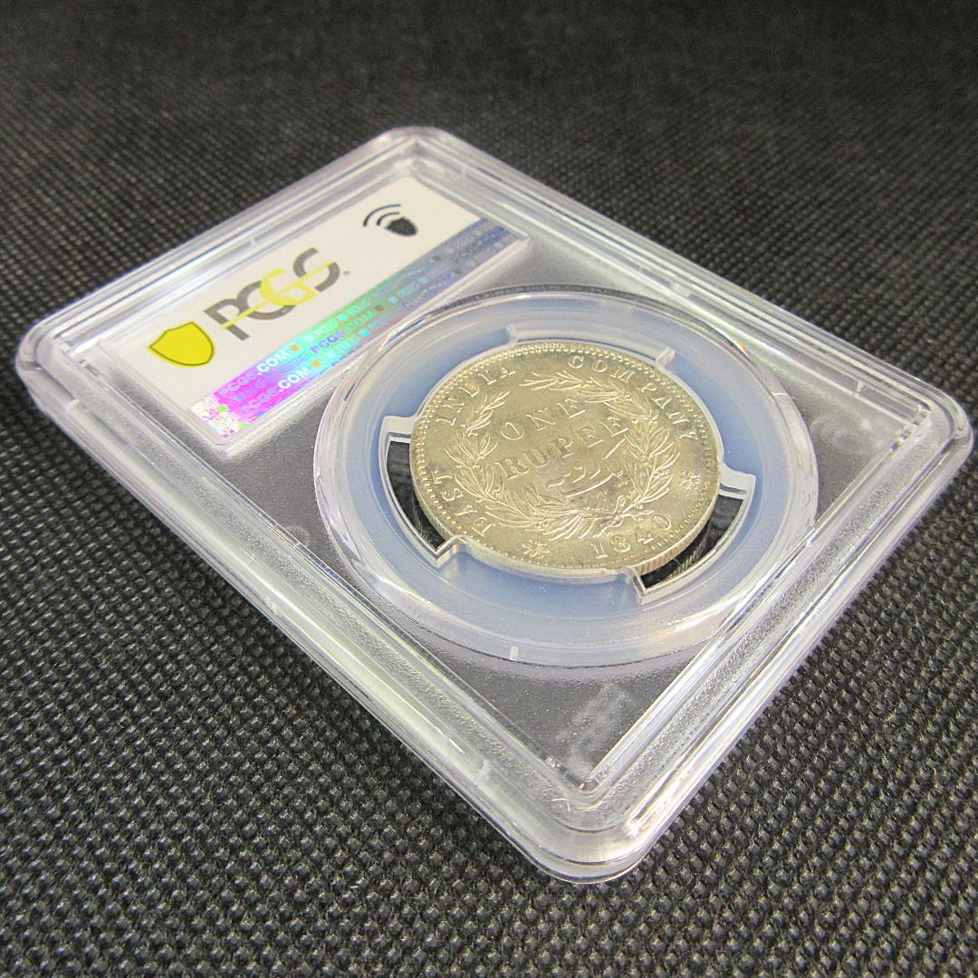 1840年 英領 インド ルピー 銀貨 ヴィクトリア女王 アンティーク 
