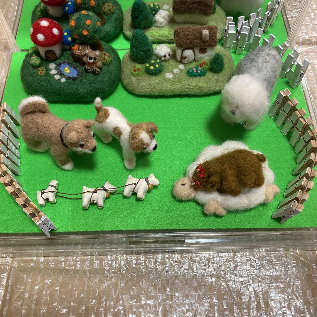 ハンドメイド　ウール手芸　犬　中身のみ