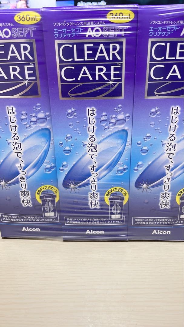 CLEAR CARE ソフトコンタクト洗浄液 360ml 6個セット