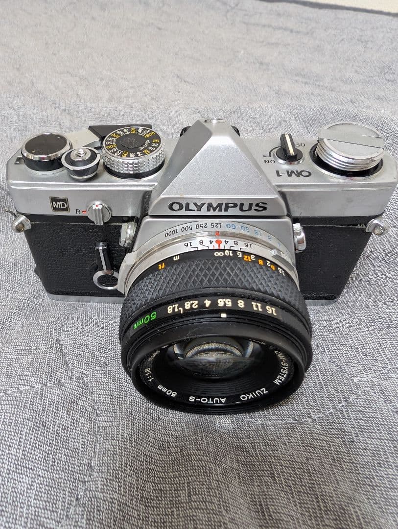 【ジャンク】OLYMPUS OM-1MD フィルム一眼レフ 50mmF1.8付